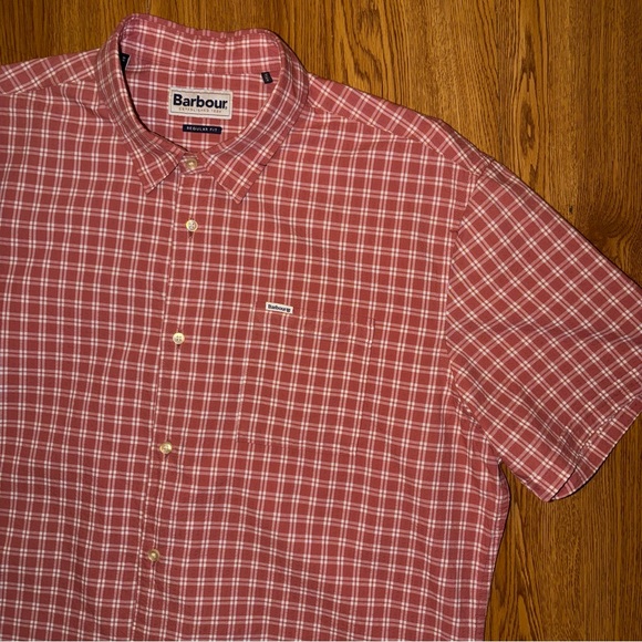 Barbour Other - Barbour Men’s Short Sleeve Tristan Summer Shirt in Pink Clay Large